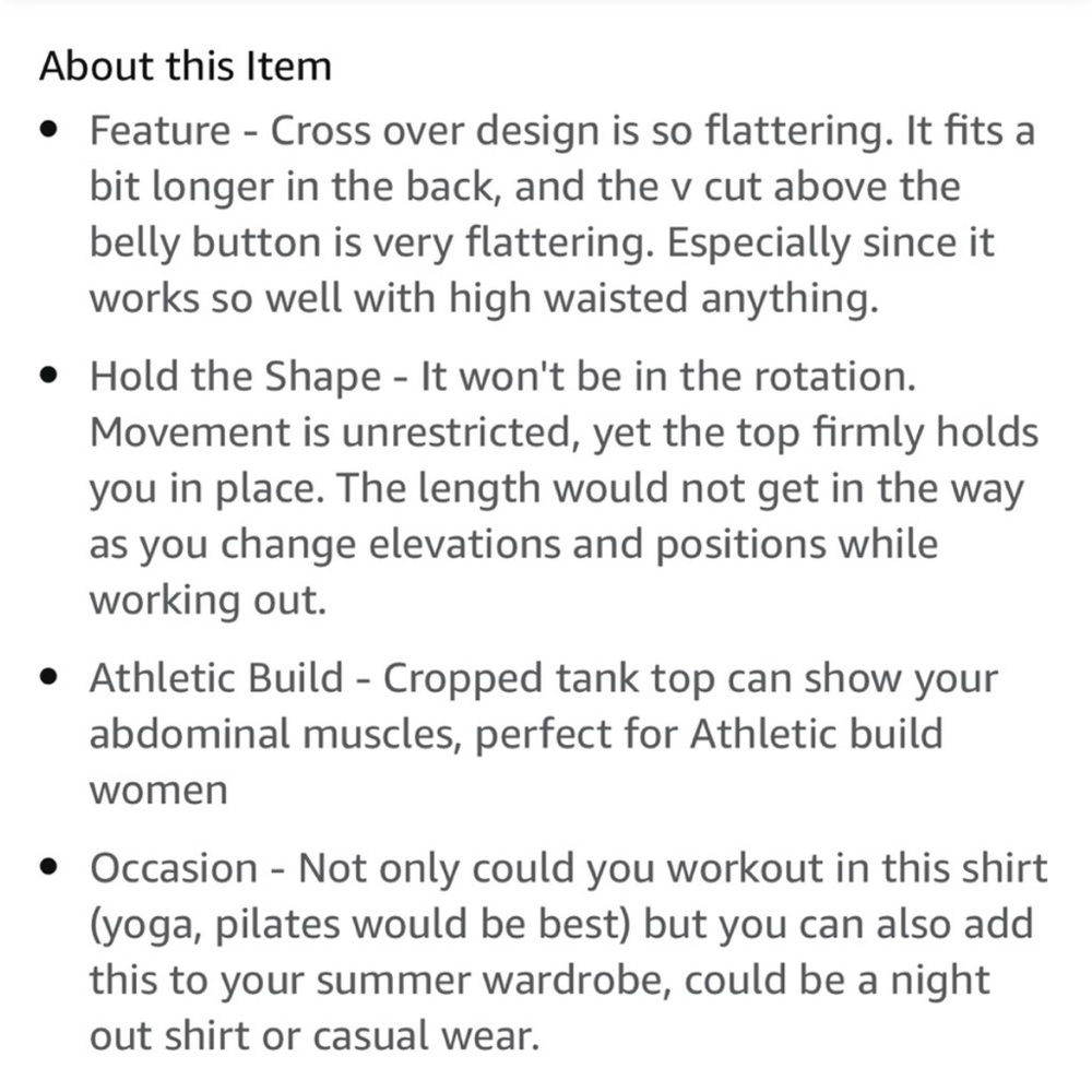 Tank Top / Workout Top - Picture 9 of 11